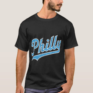 Philly Script - Burgundy T Shirt