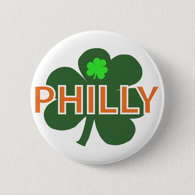Philly Shamrock Button Knapp (Framsida)