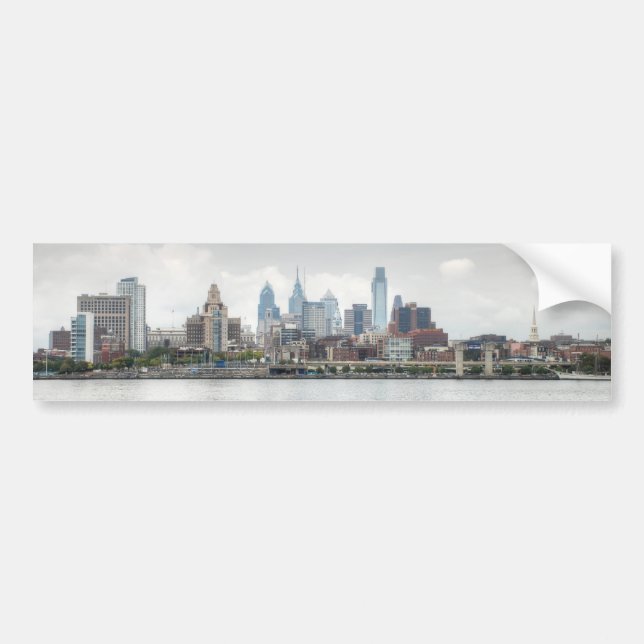 Philly skyline 2 bildekal (Framsidan)