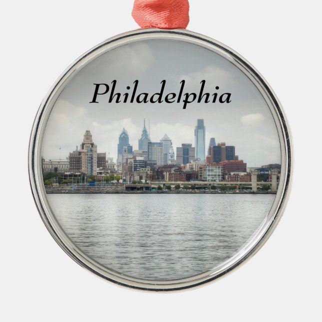 Philly skyline 2 julgransprydnad metall (Framsidan)