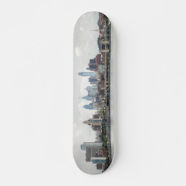 Philly skyline 2 mini skateboard bräda 18,7 cm (Framsida)