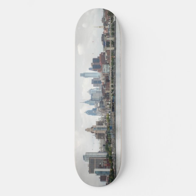 Philly skyline 2 skateboard bräda 19,5 cm (Framsida)