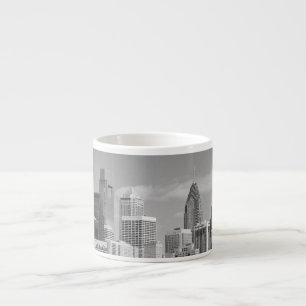 Philly skyscrapers black and white espressomugg