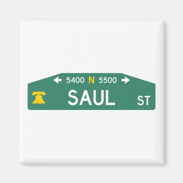 Philly Street Sign Magnet: Made For YOUR Address!  Magnet (Framsidan)