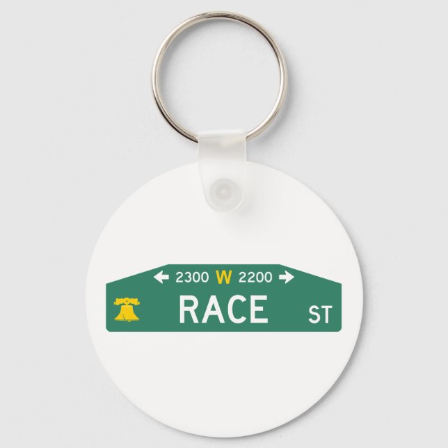 Philly Street Sign Poker Chip: For YOUR Address!  Nyckelring (Framsida)