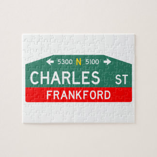 Philly Street Sign Puzzle: Made For YOUR Address!  Pussel