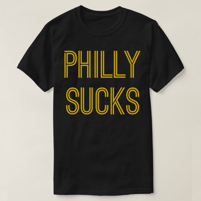 Philly Sucks (Guld Text) Essential T-Shirt (Design framsida)