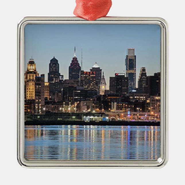Philly sunset julgransprydnad metall (Framsidan)