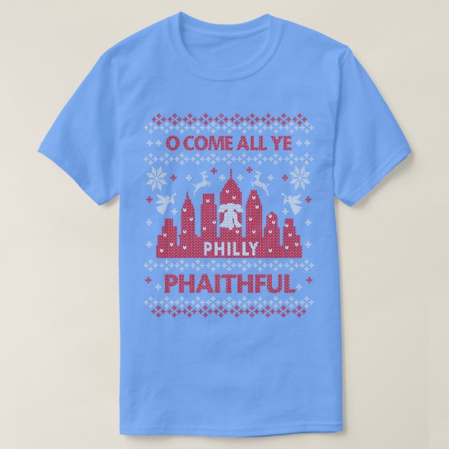 PHILLY UGLY CHRISTMAS SWEATER PARTY PHILADELPHIA F T SHIRT (Design framsida)