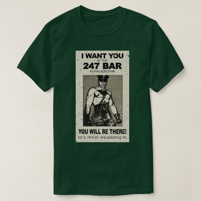 Philly Vintage Gay Pub T Shirt (Design framsida)