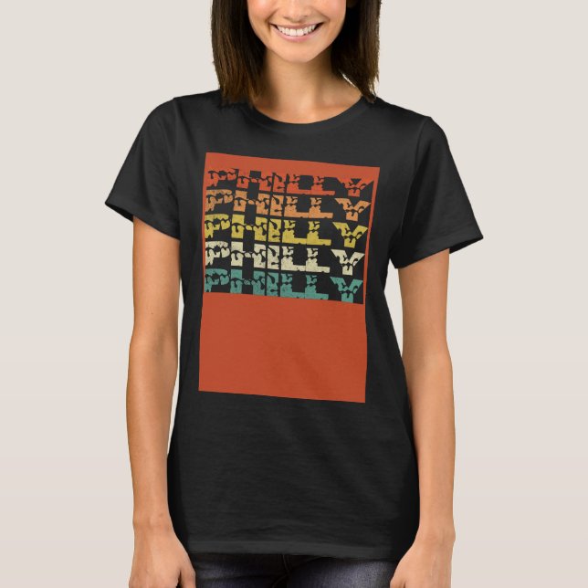 Philly Vintage Retro  8 T Shirt (Framsida)