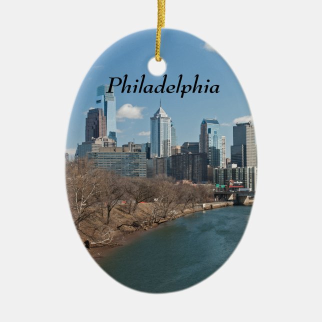 Philly-vintern Julgransprydnad Keramik (Framsidan)