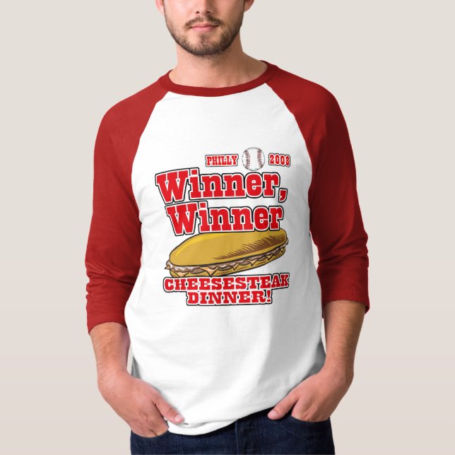 Philly Winner Cheesesteak Dinner T-shirt (Framsida)