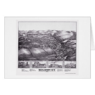 Philmont panorama- karta för NY - 1881 Hälsningskort