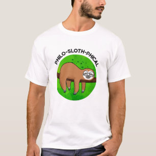 Philo-sloth-phical Funny Animal Sloth Pun T Shirt
