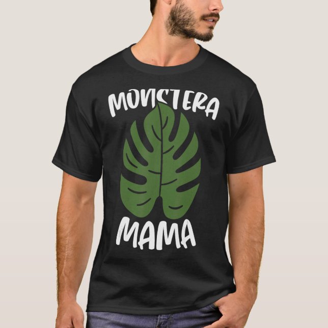 Philodendron Monstera Deliciosa Swiss Cheese House T Shirt (Framsida)