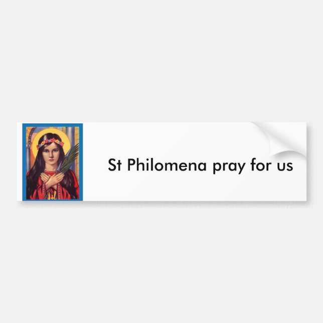 Philomena St Philomena ber för oss Bildekal (Framsidan)