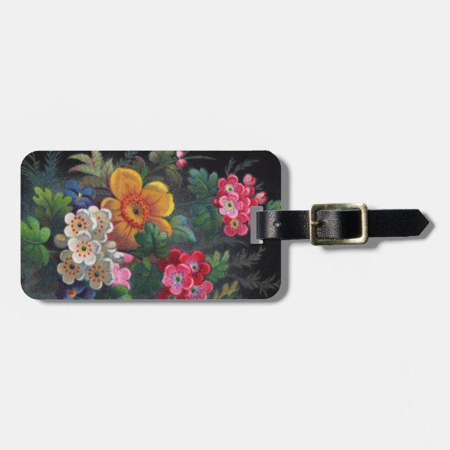 Philomena Victorian Bouquet Luggage tag Bagagebricka (Horisontell Framsida)