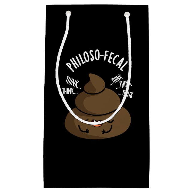 Philosop-fecal Funny Poop Pun Mörk BG (Framsidan)