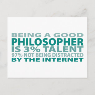 Philosopher 3 % Talent Vykort