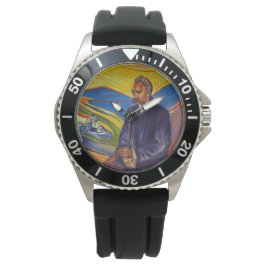 Philosopher Friedrich Nietzsche (av Edvard Munch) Armbandsur