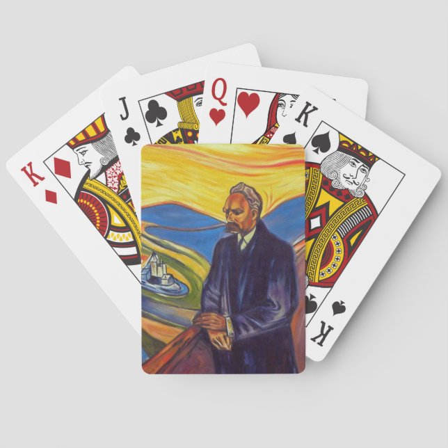 Philosopher Friedrich Nietzsche (av Edvard Munch) Casinokort (Baksidan)