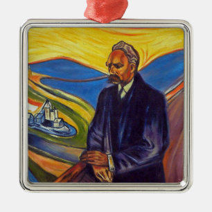 Philosopher Friedrich Nietzsche (av Edvard Munch) Julgransprydnad Metall