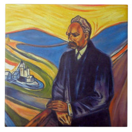 Philosopher Friedrich Nietzsche (av Edvard Munch) Kakelplatta