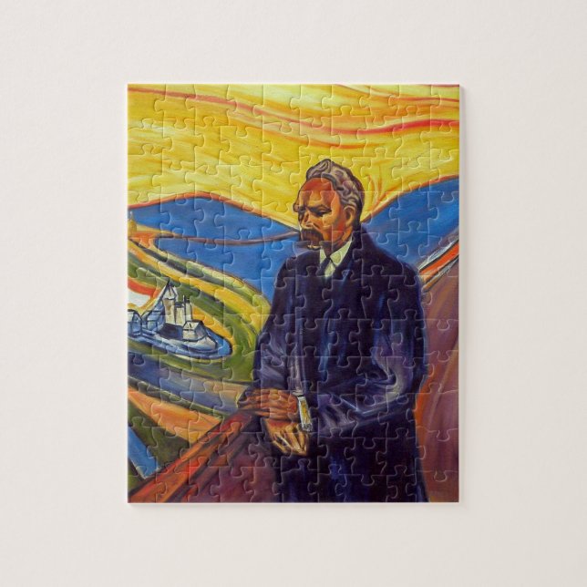Philosopher Friedrich Nietzsche (av Edvard Munch) Pussel (Vertikal)