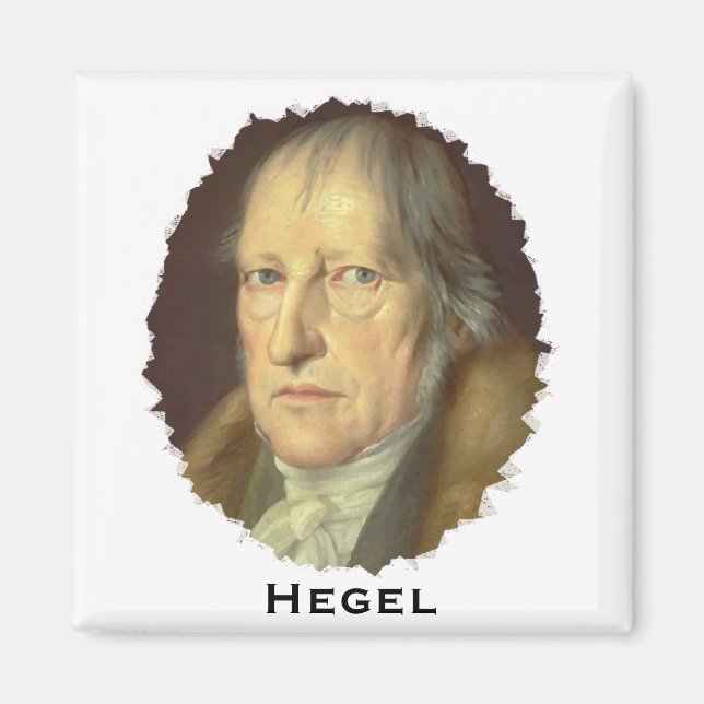 Philosopher Georg Hegel Magnet (Framsidan)