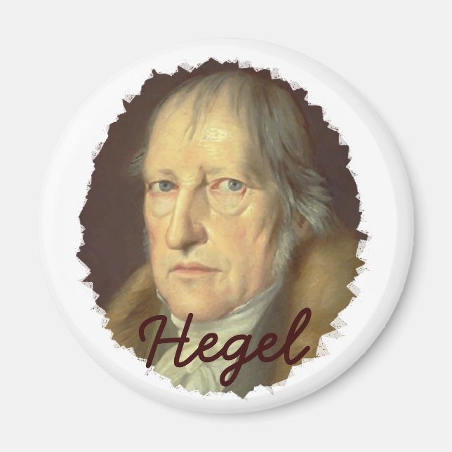 Philosopher Georg Hegel Magnet (Framsidan)