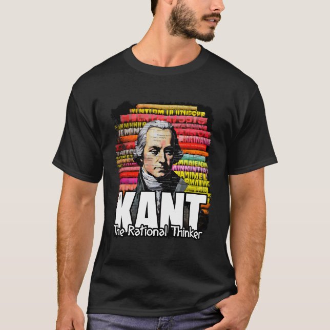 Philosopher Kant T Shirt (Framsida)