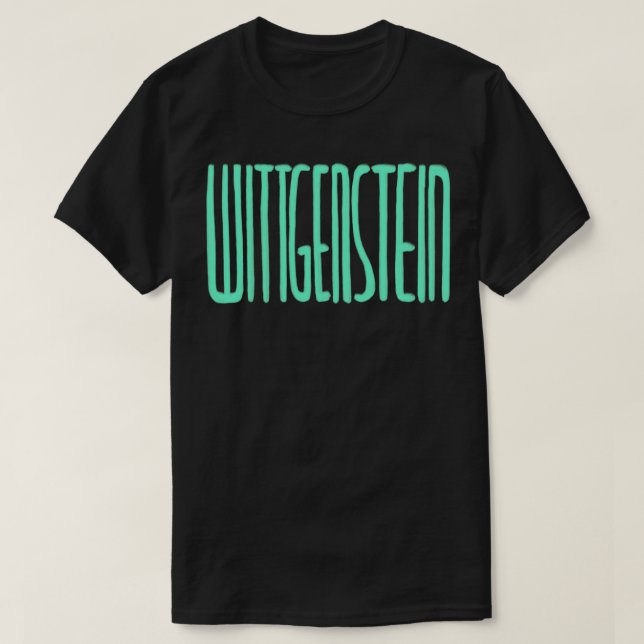 Philosopher Ludwig Wittgenstein T Shirt (Design framsida)