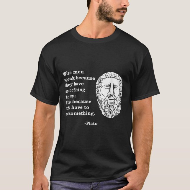 Philosopher Plato Quote - Philosophy Student Nerd T Shirt (Framsida)