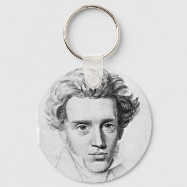 Philosopher Soren Kierkegaard Nyckelring (Framsida)