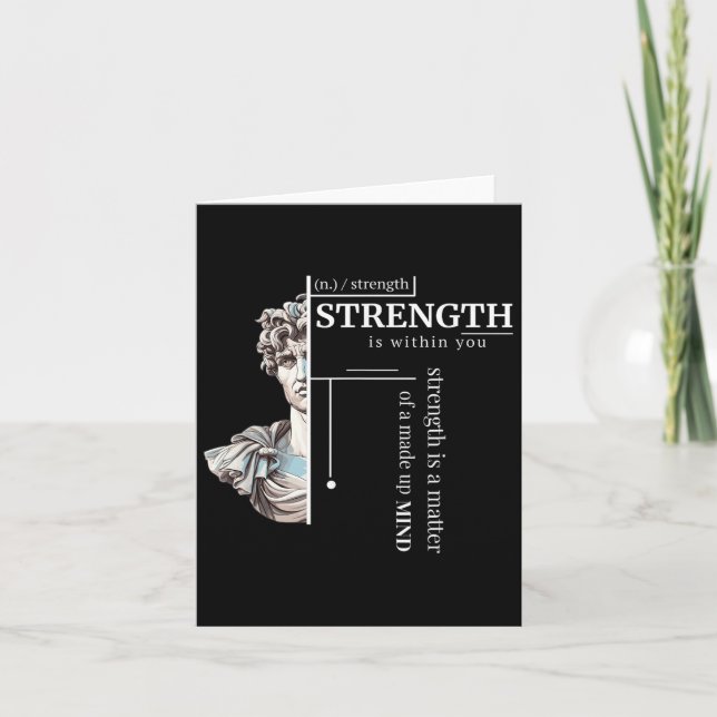 Philosopher Stoic Discipline Positive Mindset Stre Kort (Framsida)