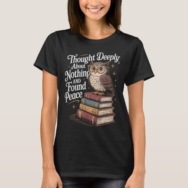 Philosopher tänkte djupt Philosophy Pun Joke Gru T Shirt (Framsida)