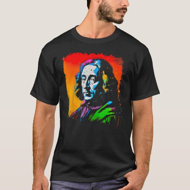Philosophy Brand Baruch Spinoza Philosopher T Shirt (Framsida)