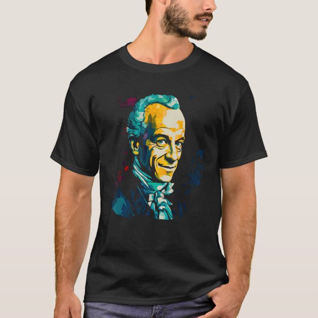 Philosophy Brand Immanuel Kant Philosopher T Shirt (Framsida)