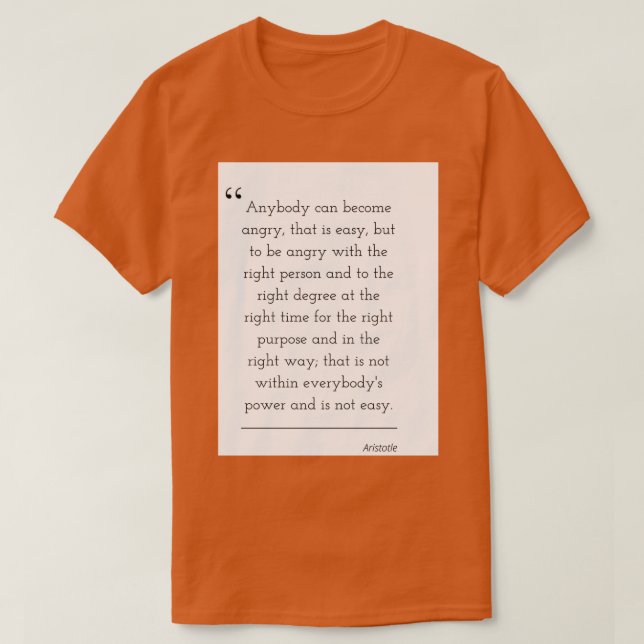 Philosophy Citote Aristoteles 2 T Shirt (Design framsida)