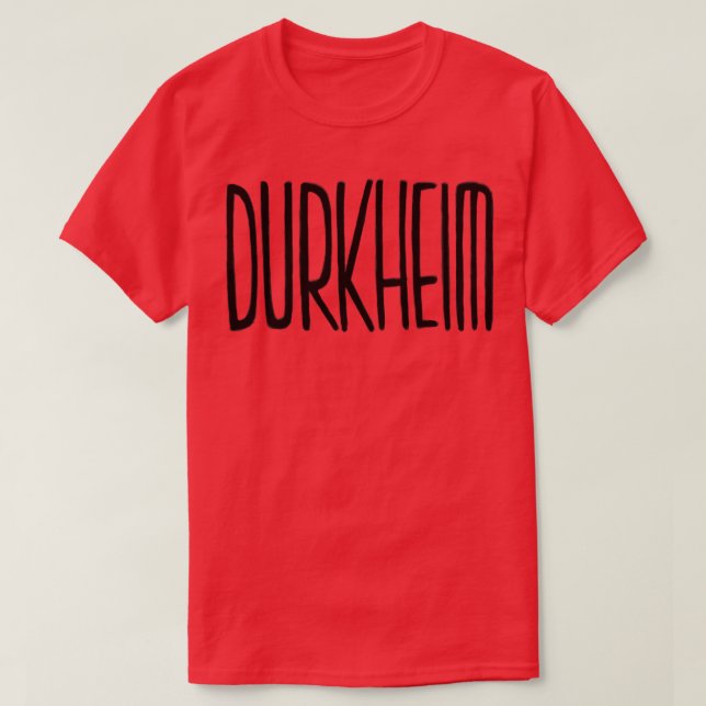 Philosophy Durkheim T Shirt (Design framsida)