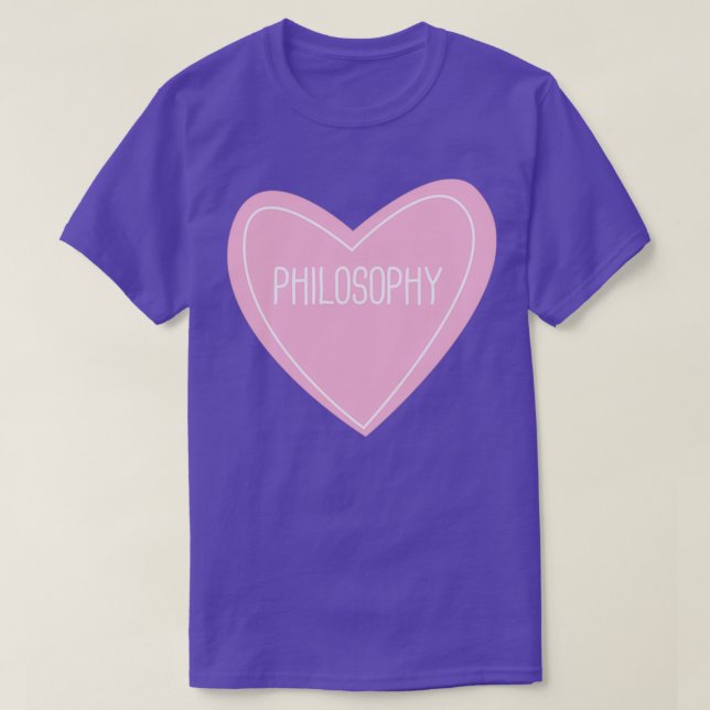 Philosophy Heart 1 T Shirt (Design framsida)