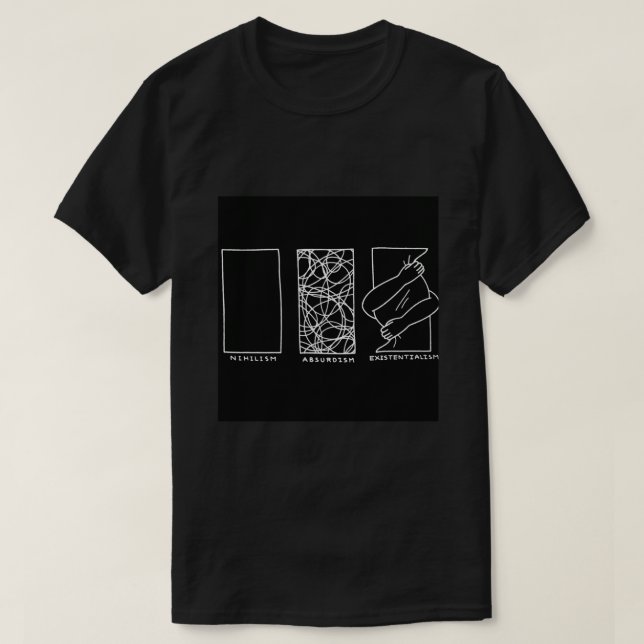 Philosophy Nihilism Absurdism Existentialism Essen T Shirt (Design framsida)