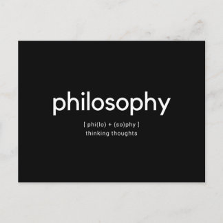 Philosophy Postcard Vykort