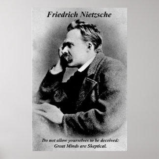 Philosophy Poster Friedrich Nietzsche Underbar Min