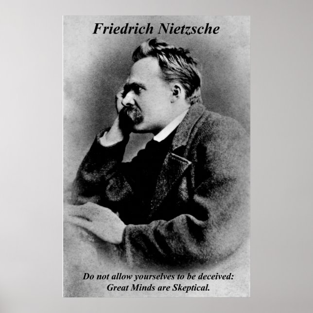 Philosophy Poster Friedrich Nietzsche Underbar Min (Framsidan)