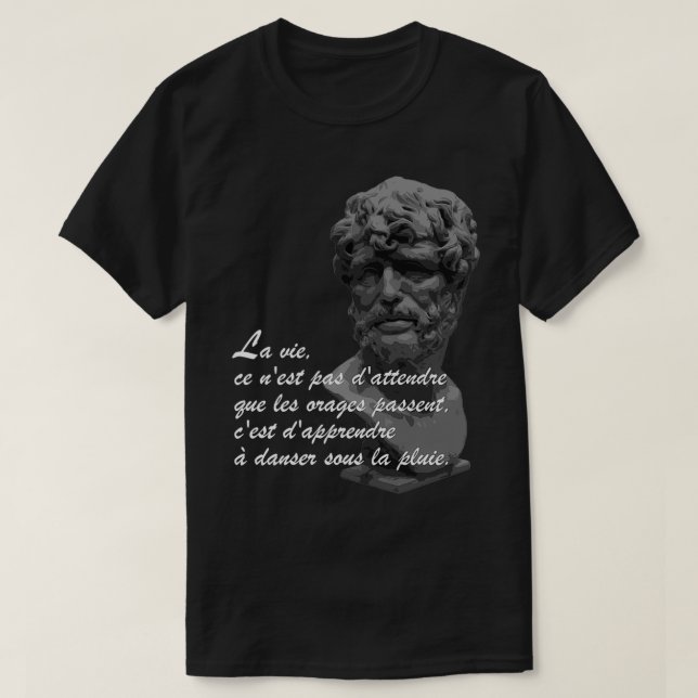 Philosophy Quote Life T Shirt (Design framsida)