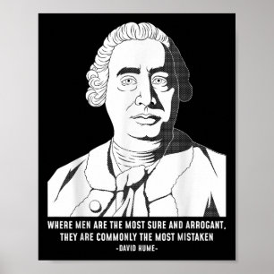 Philosophy Quote Skeptic David Hume Poster