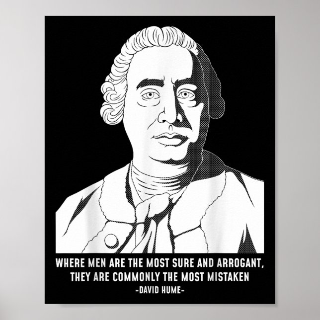 Philosophy Quote Skeptic David Hume Poster (Framsidan)