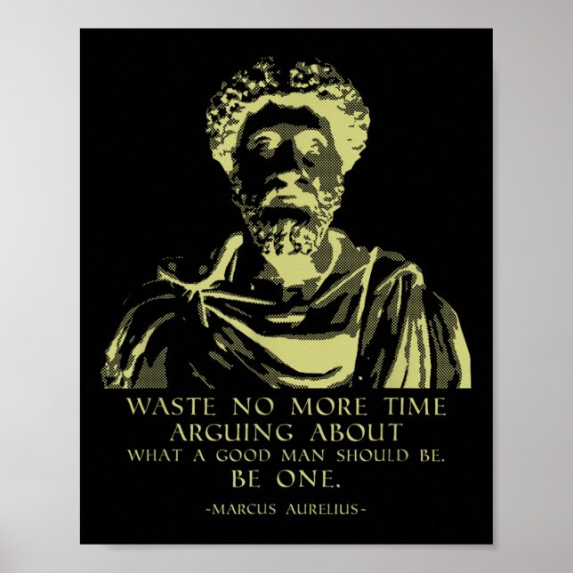 Philosophy Quote Stoic Ord Marcus Aurelius Poster (Framsidan)